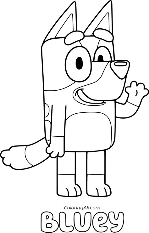 bluey coloring page|blue coloring pages free printable.